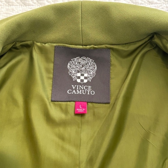 Vince Camuto Zip Front Funnel Neck 3/4 Length Jacket in Pistachio Green Size L - Picture 6 of 17